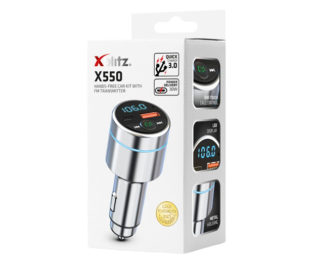 XBLITZ X550 zestaw głośnomówiący z transmiterem FM - 1286570 - zdjęcie 4